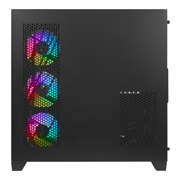 Gabinete Gamer Xzeal Mid Tower XZ150 ATX Panel Vidrio + Metal 2xUSB1.0 + 1xUSD3.0 + 1x3.5mm + 4 ARGB Ventiladores Negro - Vista 14