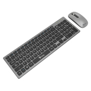 Kit Teclado y Mouse Inalámbrico Stylos Recargable 2 en 1 Gris Teclado 96% Membrana 96 Teclas Conexión USB - Vista 6