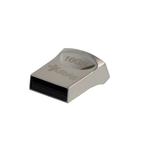 Memoria usb stylos st125 16gb conexion tipo a 2.0 mini metalica plata
