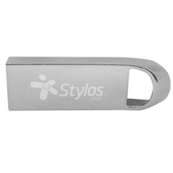 Memoria USB Stylos 128GB USB-A 2.0 Lectura 80MB/s Escritura 50MB/s Plata 2