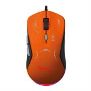 Mouse Gamer XZ-401 RGB 7200 Dpi 6 botones Conexion USB 1.5m Gris-Naranja - Vista 6