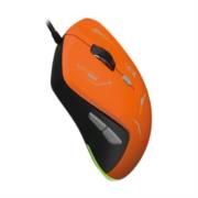 Mouse Gamer XZ-401 RGB 7200 Dpi 6 botones Conexion USB 1.5m Gris-Naranja - Vista 8