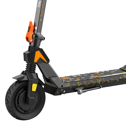 Scooter Eléctrico Stylos M3 Negro con Naranja 4