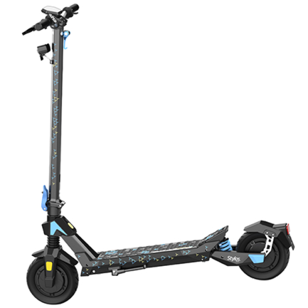Scooter Eléctrico Stylos M3 Negro con Azul 2