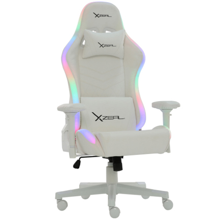 Silla Gamer Xzeal XZ15 RGB 4D Blanco
