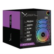 Kit Ventiladores Xzeal XZ1100 ARGB 120x25mm 1200 RPM - Vista 6