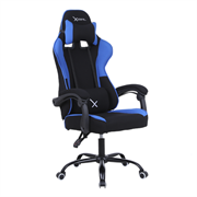 Silla Gamer Xzeal XZ20 Tela Foam Reclinable 140° Base de Metal Piston Clase 3 115Kgs Brazos Fijos Negro-Azul - Vista 8