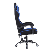 Silla Gamer Xzeal XZ20 Tela Foam Reclinable 140° Base de Metal Piston Clase 3 115Kgs Brazos Fijos Negro-Azul - Vista 11