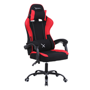 Silla Gamer Xzeal XZ20 Tela Foam Reclinable 140° Base Metal Piston Clase 3 115Kgs Brazos Fijos Negro-Rojo - Vista 8