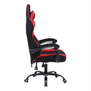 Silla Gamer Xzeal XZ20 Tela Foam Reclinable 140° Base Metal Piston Clase 3 115Kgs Brazos Fijos Negro-Rojo - Vista 9