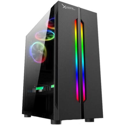 Gabinete Básico Stylos Xzeal 120 3 Ventiladores Color Negro - Vista 2