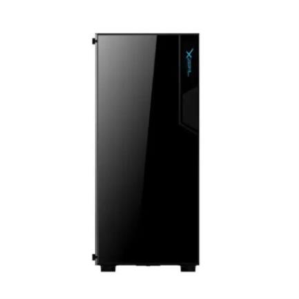 Gabinete xzeal xz130 midi-tower atx/micro-atx/mini-itx usb 2.0/3.0 sin fuente 3 ventiladores instalados negro