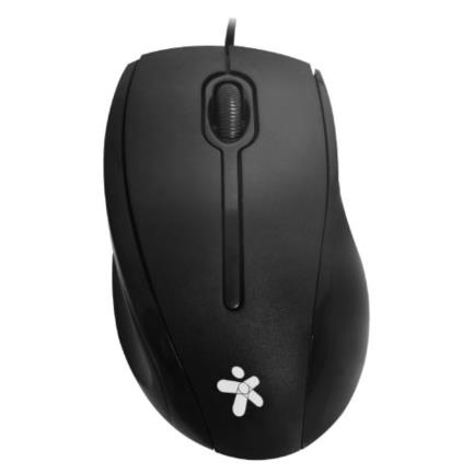 Mouse alambrico stylos 1200 dpi 2 botones conexion usb 1.2m negro