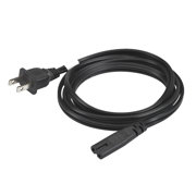 Cable de Alimentacion CA Zebra de 1.8 Metros sin Conexión a Tierra Enchufe de 2 Clavijas NEMA 1-15 - Vista 3