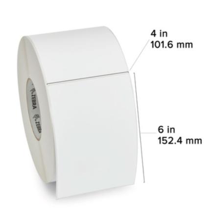 Etiqueta Zebra Papel 4x6 pulg DT Z-Perform 2000D 430/6pzs de Rollo x Caja