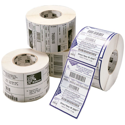 Etiqueta de Papel Zebra Z-Perform 2000D 4x2pulg DT Nucleo1pulg con 1240etiq x rollo/Caja con 6 Rollos para Impresoras ZD