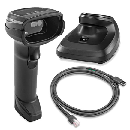 Escaner Zebra DS8178-SR Inalambrico Incluye Cable USB blindado CBA-U21-S07ZBR y base CR8178-PC100F4WW Negro