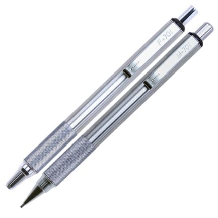 Juego bol&iacute;grafo/lapicero zebra mf-701 retr&aacute;ctil 0.7mm tinta negra