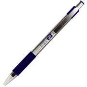 Bolígrafo zebra f-301 retráctil metálico punto fino 0.7mm color azul c/12 pzas