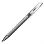 Bolígrafo zebra kizoku le retráctil punto mediano 1.0mm tinta negra color plata c/12 pzas