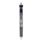 Bolígrafo zebra multifuncional 4 colores + lapicero clip-on transparente