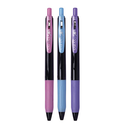 Boigrafo zebra decoshine retractil punto fino 0.5 tinta gel colores surtidos pastel caja c/3