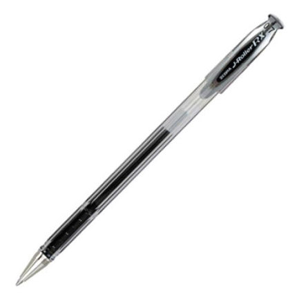 Bolígrafo zebra j roller rx punto mediano 0.7mm tinta gel color negro c/6 pzas