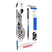 Bolígrafo Zebra J-Roller LE Punto Mediano 0.7mm Tinta Gel Color Negro C/6 Pzas - Vista 3
