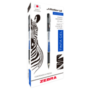 Bolígrafo Zebra J-Roller LE Punto Mediano 0.7mm Tinta Gel Color Azul C/6 Pzas - Vista 3