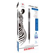 Bolígrafo Zebra J Roller RX Punto Fino 0.5mm Tinta Gel Color Negro C/6 Pzas - Vista 3