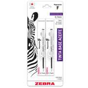Repuesto Zebra F para Boligrafo F-301 Color Negro B/2 Pzas - Vista 3