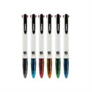 Bolígrafo Zebra 4 Color Retráctil Punto Mediano 1.0mm Colores Negro-Azul-Rojo-Verde C/12 Pzas - Vista 3