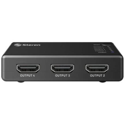 Divisor steren hdmi de 4 puertos con booster uhd 4k