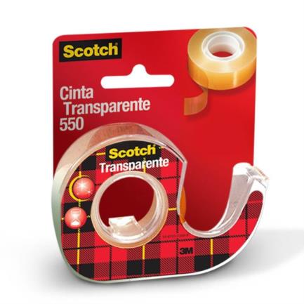 Cinta scotch 3m 550 12x10 c/despachador