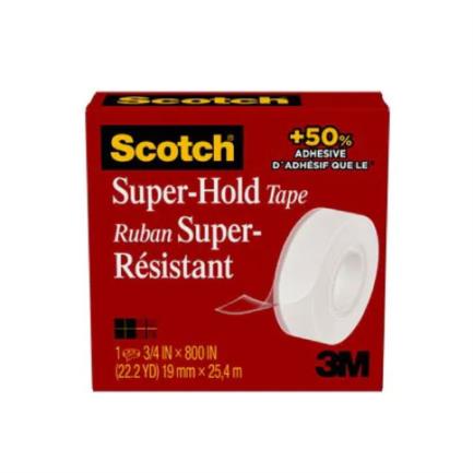Cinta scotch 3m super adhesiva 19mmx25.4m caja