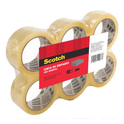 Cinta 3m empaque transparente 301t 48mmx100m c/6