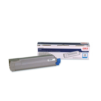 Toner okidata cyan c830 8k pag