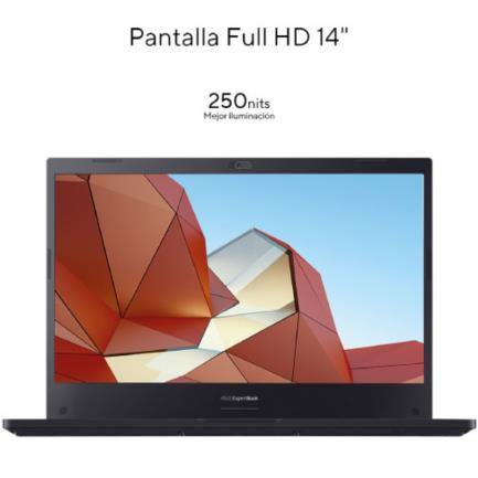Laptop asus pro essential p2451fa 14" intel core i7 10510u disco duro 512 gb ssd ram 16 gb windows 10 pro color negro
