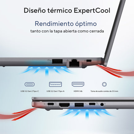 Laptop Asus Expertbook P1403CVA-i58G512-P1 CORE I5 13420H 8GB 512GB 2280 SSD 14.0" WIN11 PRO BLACK Wi-Fi 6E 7