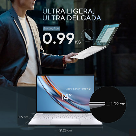 Laptop Asus ExpertBook Premium B9406CAA Intel Core Ultra 7 CORE ULTRA X7 358H 64GB 2TB windows 11 pro 7