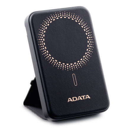 POWER BANK ADATA R100 CARGA RAPIDA Y MAGNETICA INALAMBRICO 10000 MAH NEGRO.