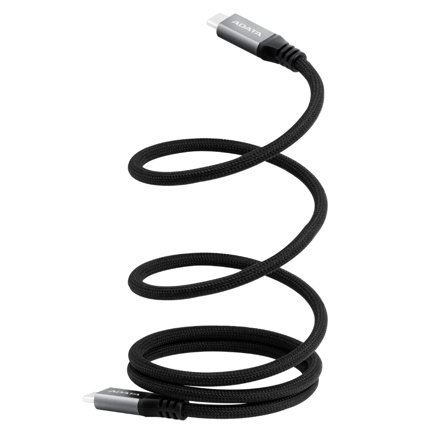 Cable Magnético Adata Usb-C Adopta El Usb 3.2 Gen2 Estandar Velocidad De Transferencia De Datos De 10 Gbps Color Negro
