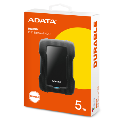Disco Duro Externo Adata 5TB HD330 2.5 2TB USB 3.1 Negro A Prueba de Golpes 2