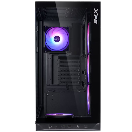 Gabinete Adata XPG INVADER XBTF Mediatorre Cristal Templado ATX 5 Ventiladores Negro