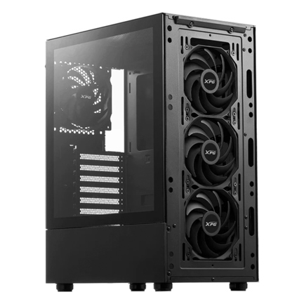 Gabinete Adata XPG Valor MESH Mediatorre ATX 4 FAN Cristal Templado Negro 2