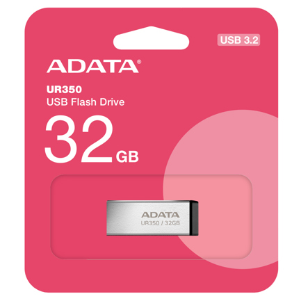 Memoria USB Adata UR350 32GB USB A 3.2 Lectura 100 MBS Metal 2