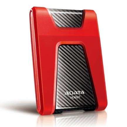 Disco Duro Adata HD650 1 TB 3.2 Goma Color Rojo