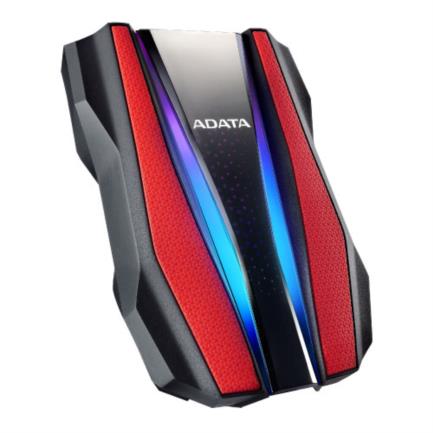 Disco Duro Externo Adata HD770G 1 TB RGB USB 3.2 Color Rojo