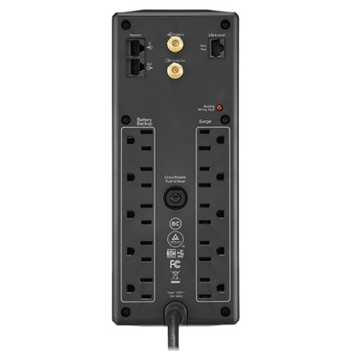 Back UPS APC Pro BX 1350VA 10 Salidas AVR LCD Interfaz LAM 60Hz 3