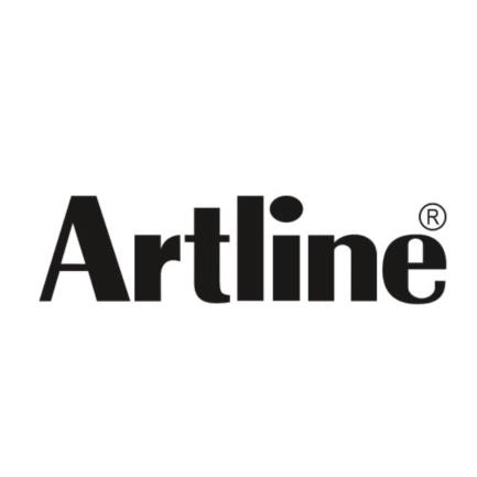 Bolígrafo artline abt-v triangular 1.0mm color verde caja c/12 pzas